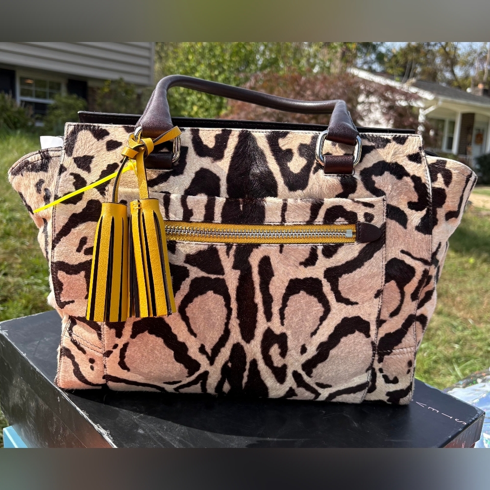 Coach Legacy Ocelot Candace Carryall bag.